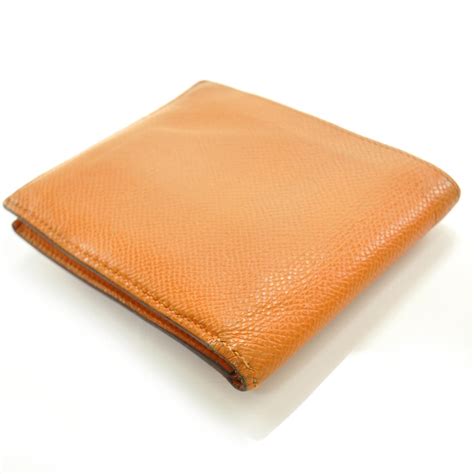 hermes orange wallet mens|authentic hermes wallets.